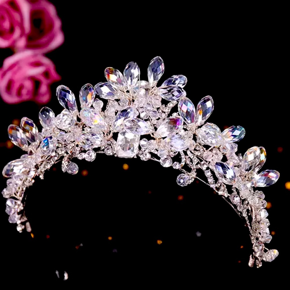 Super sparkly hand made crystal tiara bridal or otherwise